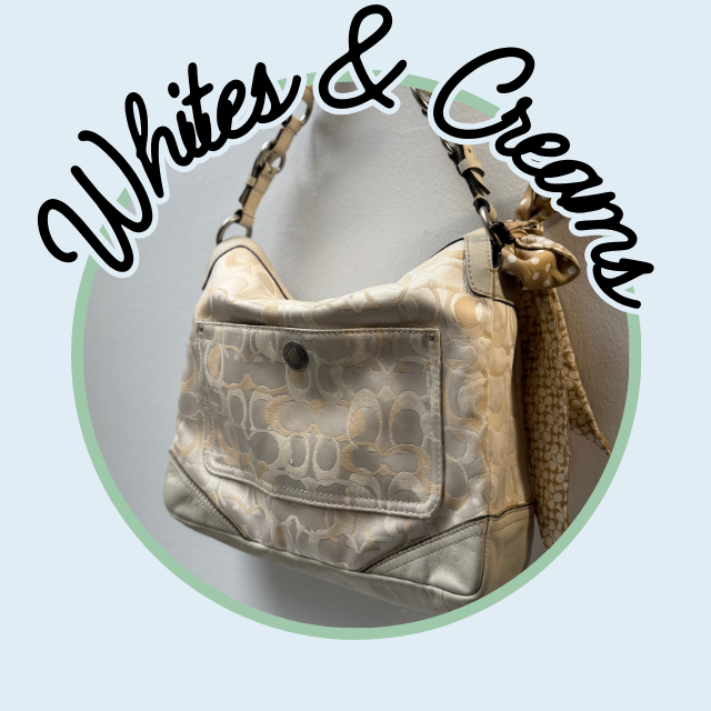 white Chalk Ivory Y2K Vintage Coach Bags Purses
