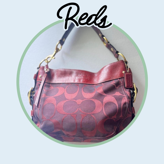 Red y2k Coach Bags Purses