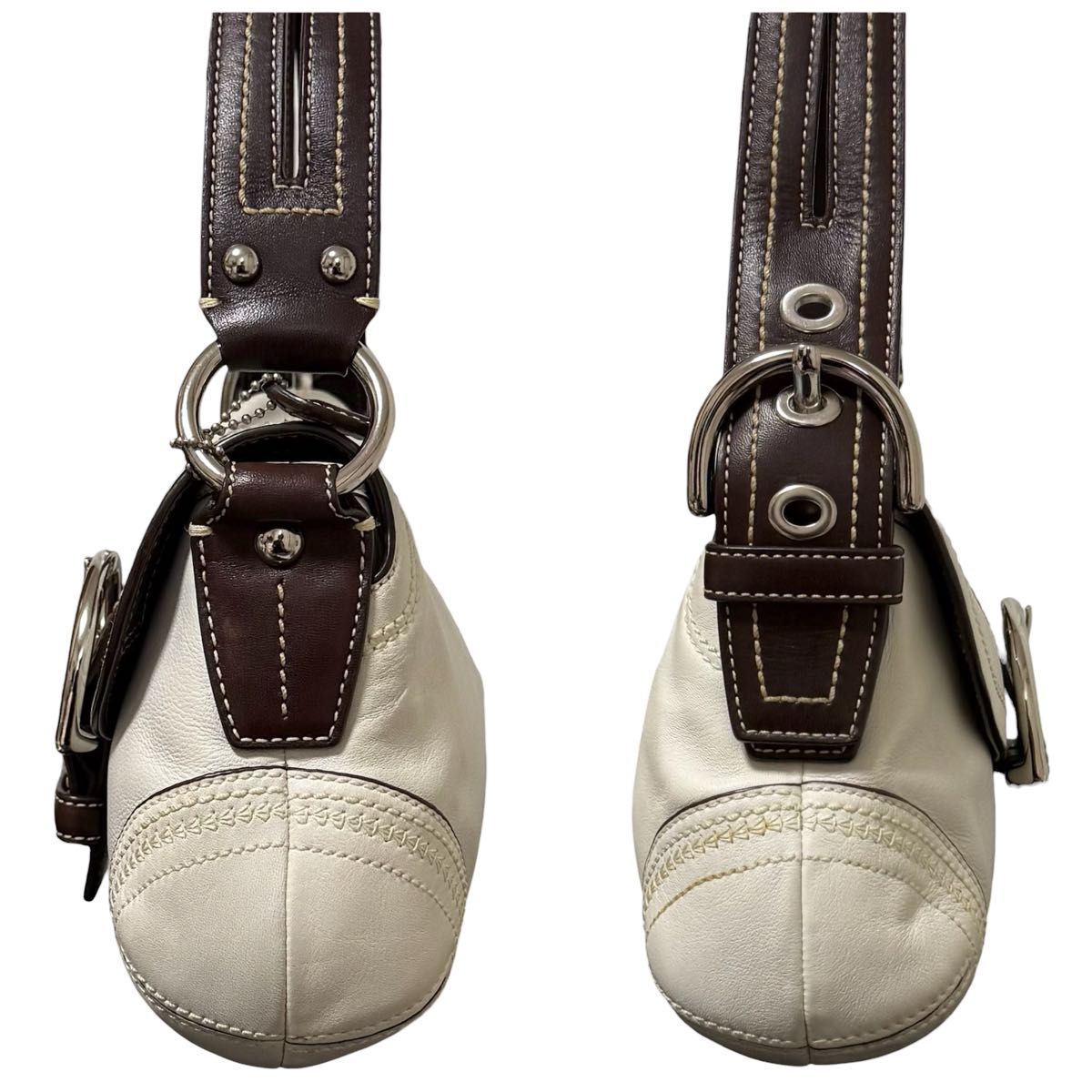 Coach Soho White & Brown 10577