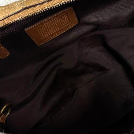 Coach Mia Tan Soho Leather Shoulder Bag/Hobo w/Embellishments 10063