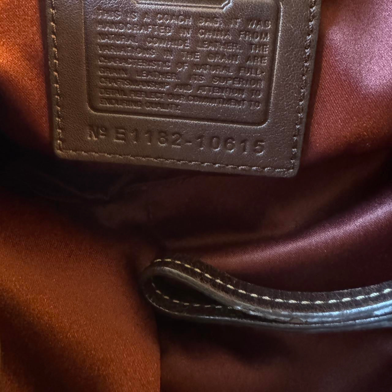 Coach Carly Brown Medium Gold Brass Hardware 10615