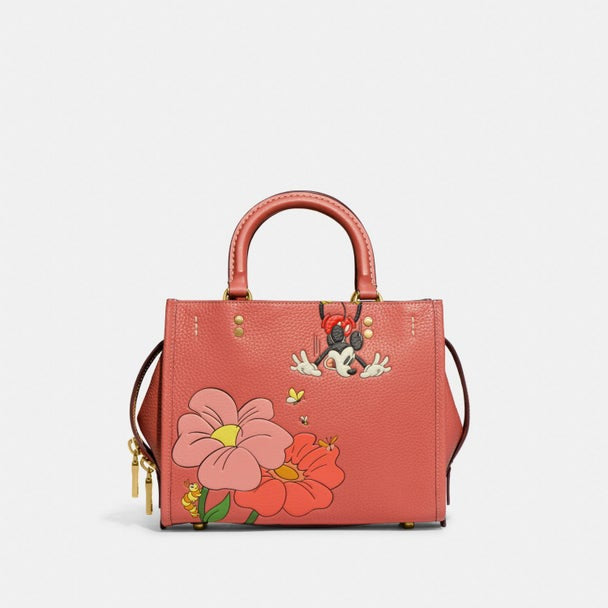 Disney X Coach Rogue 25 Mickey Mouse Garden Floral