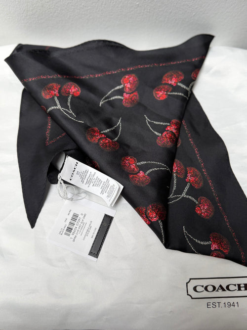 Cherry Silk Scarf