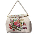 1950’s French Needlepoint Floral Hand Beaded Handbag