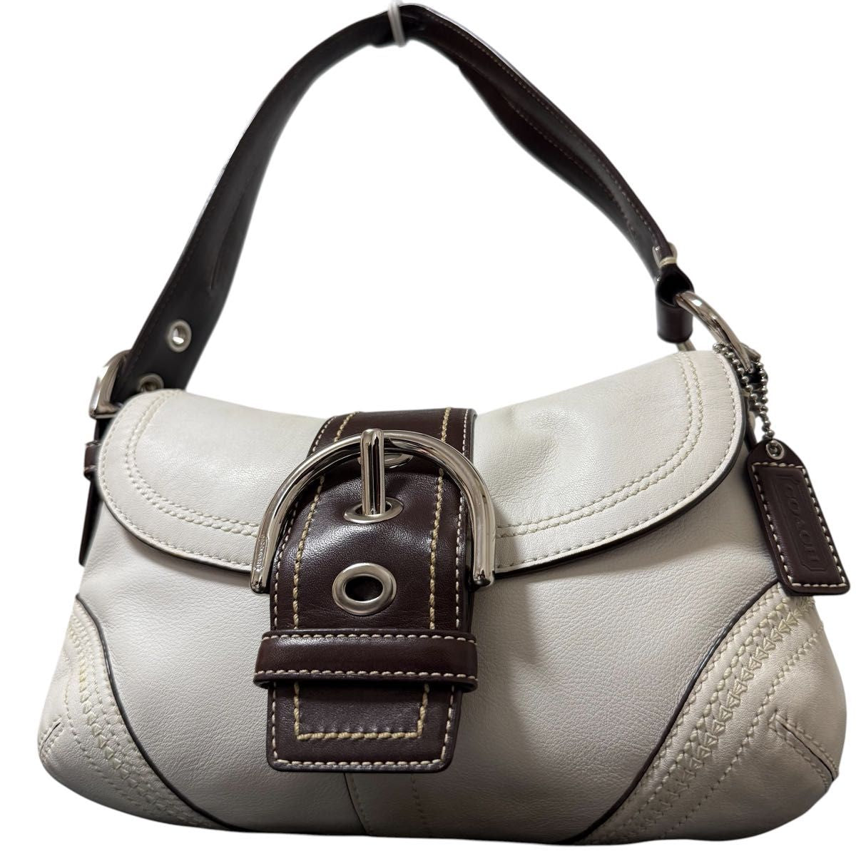 Coach Soho White & Brown 10577