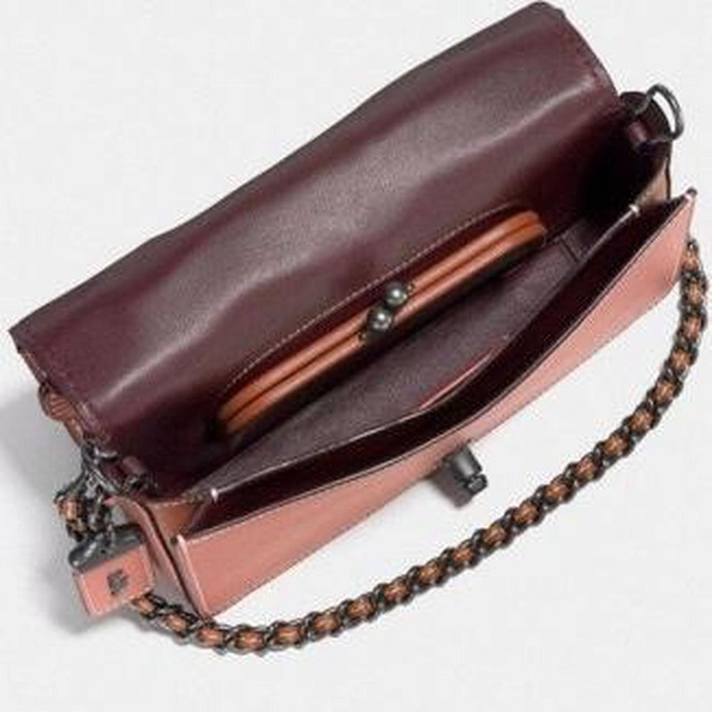 COACH DINKY TEA ROSE CROSSBODY MELON