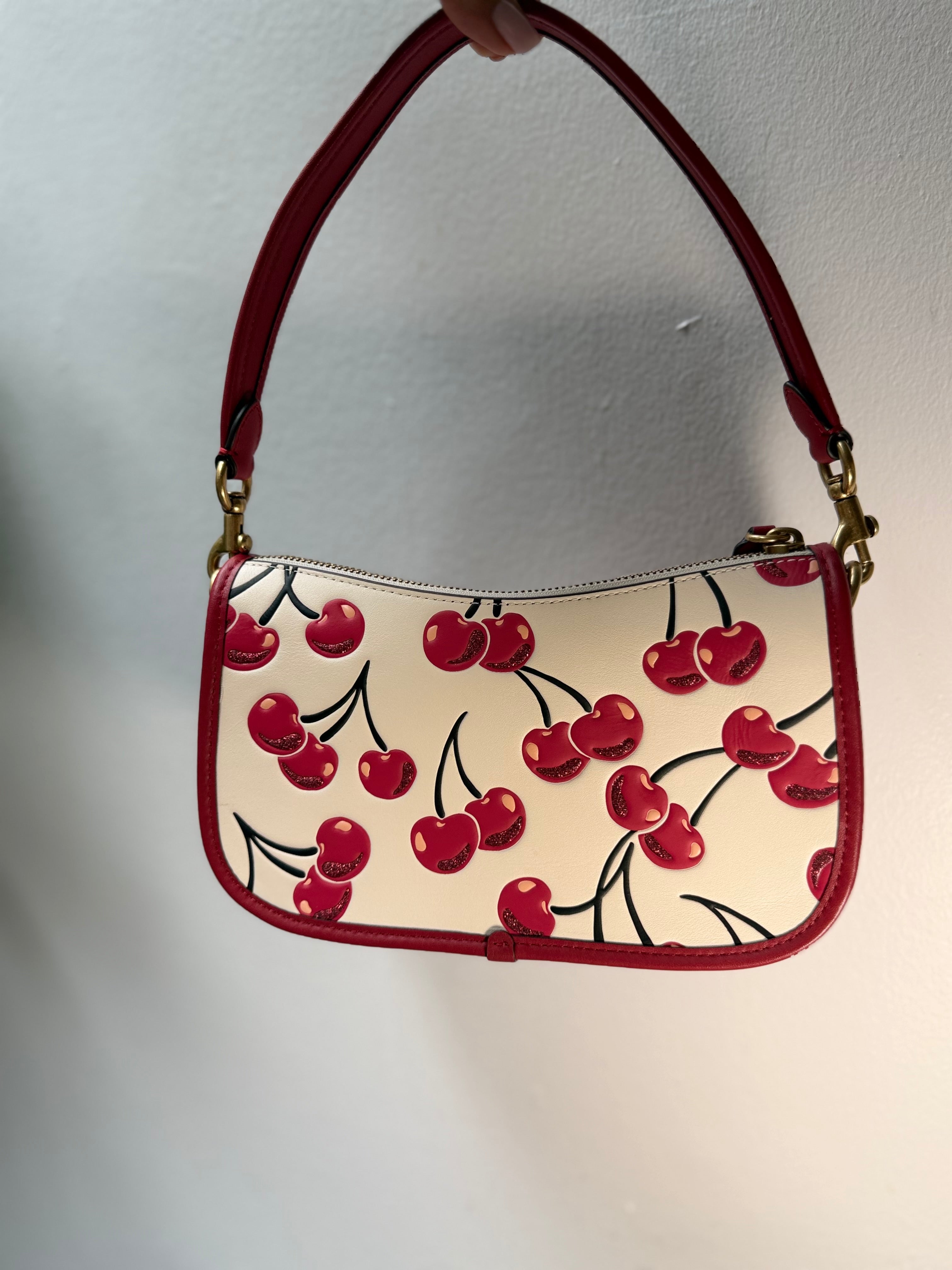 Coach Originals Cherry Leather Swinger 20 Shoulder Bag