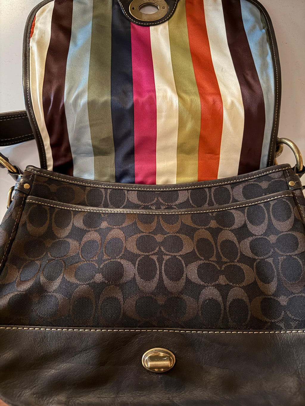 COACH signature Brown 65th Anniversary F11147 legacy