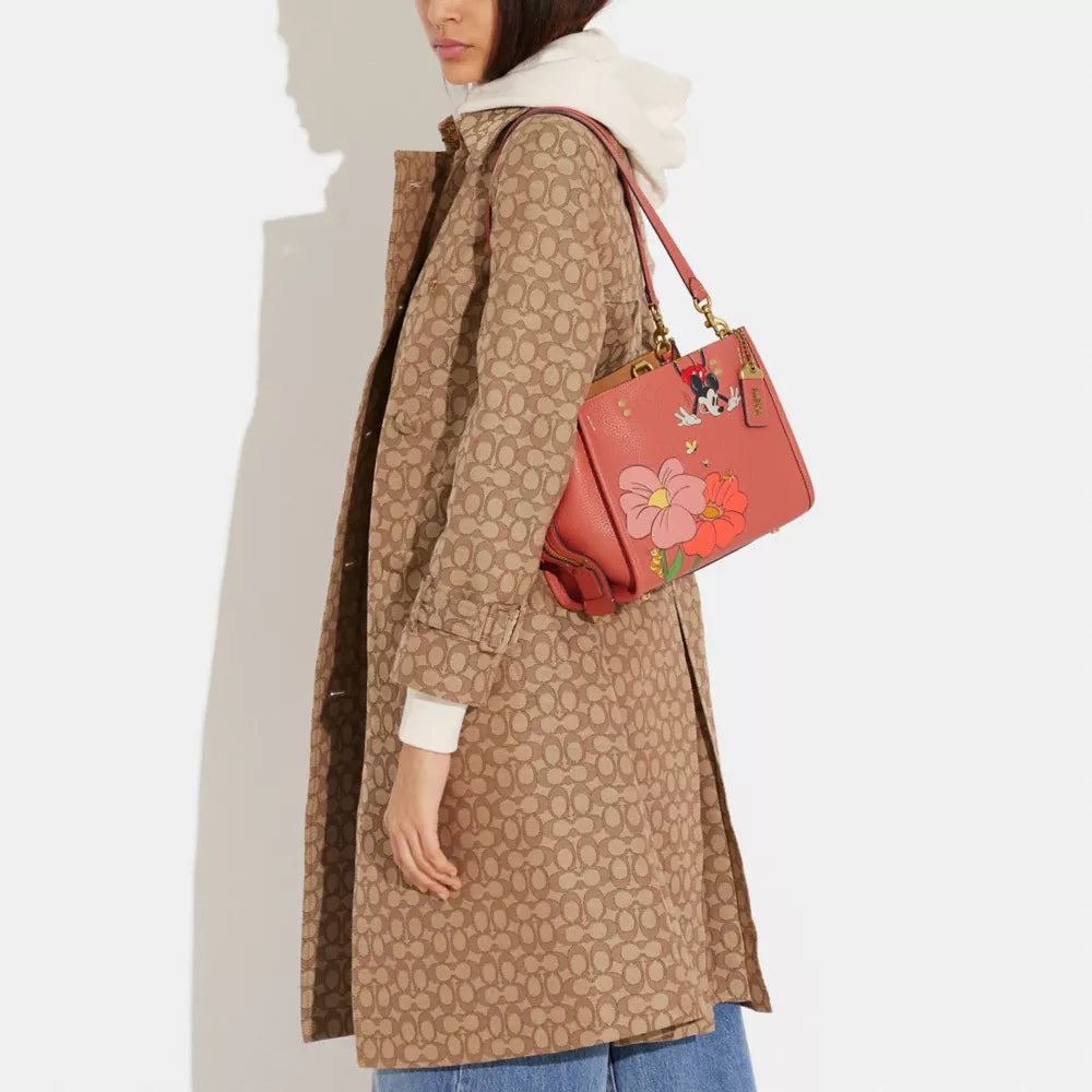 Disney X Coach Rogue 25 Mickey Mouse Garden Floral