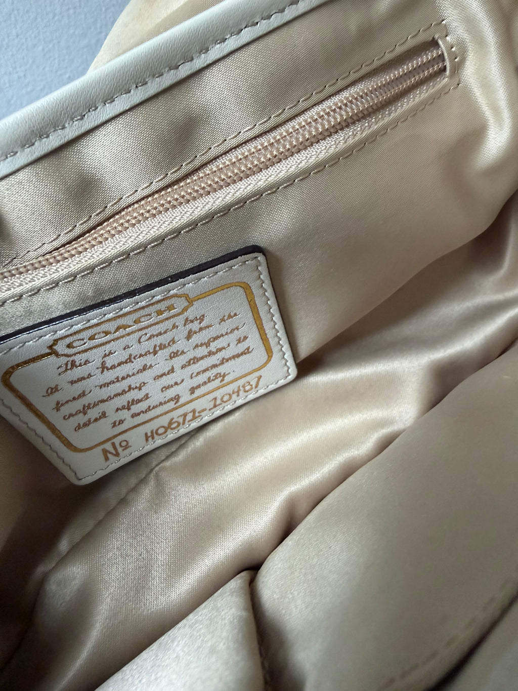 Coach signature Denim jacquard Legacy Whipstitch Shoulder bag