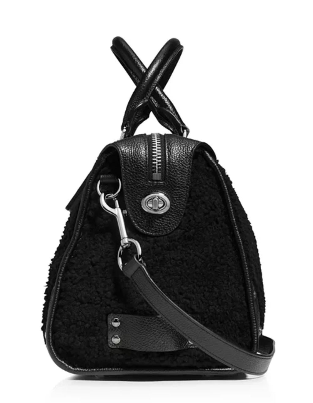Coach Rhyder Satchel in Shearling