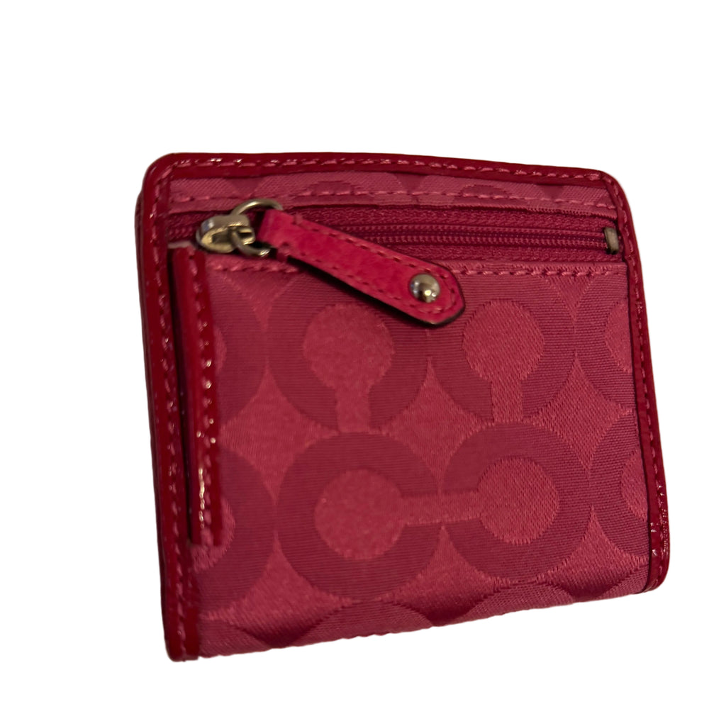 Coach + Wallet Madison Op Art Sabrina Pink handbag satchel 12947