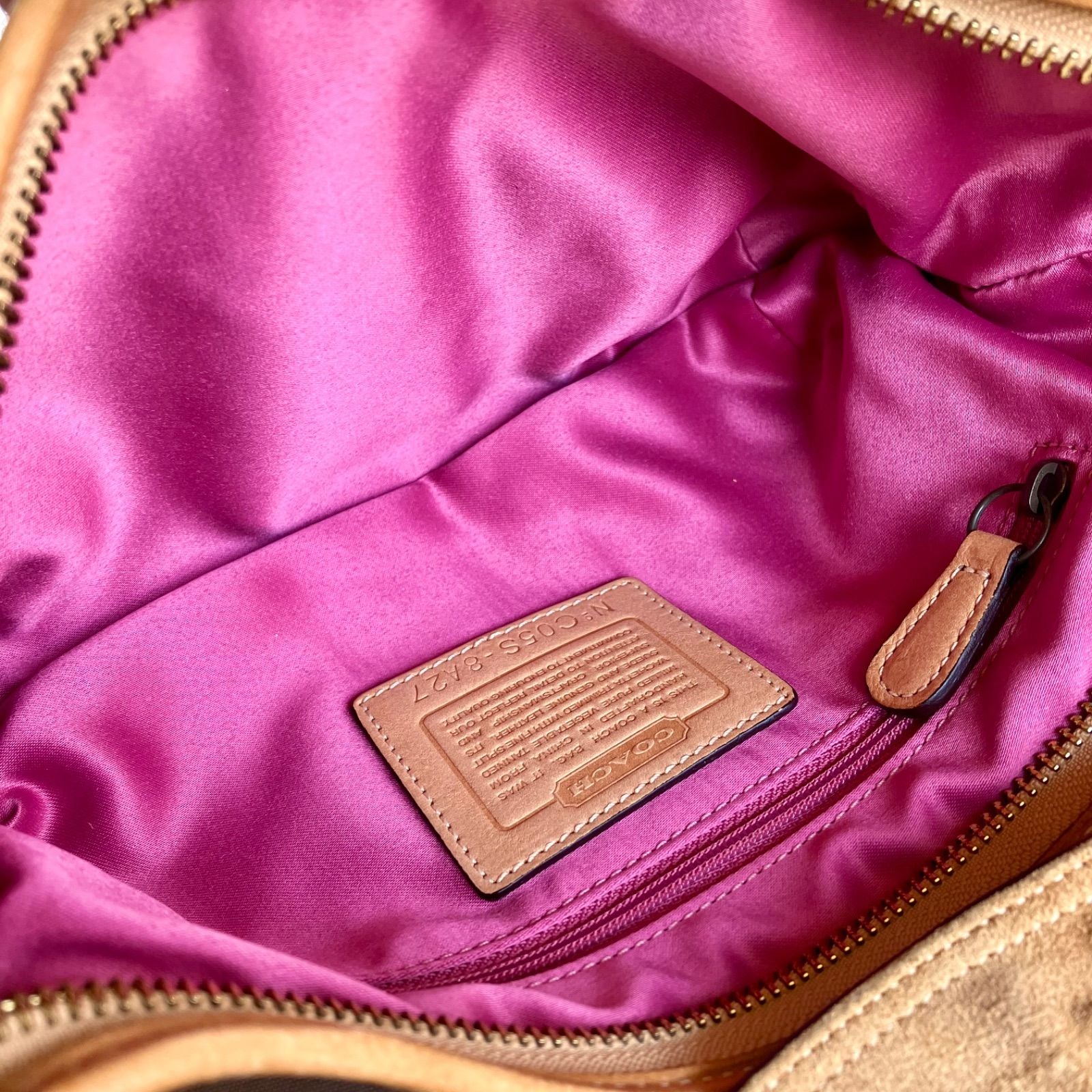 Coach 2005 Soho Studs & Swarovski Crystal Distressed Vachetta Leather Demi Bag