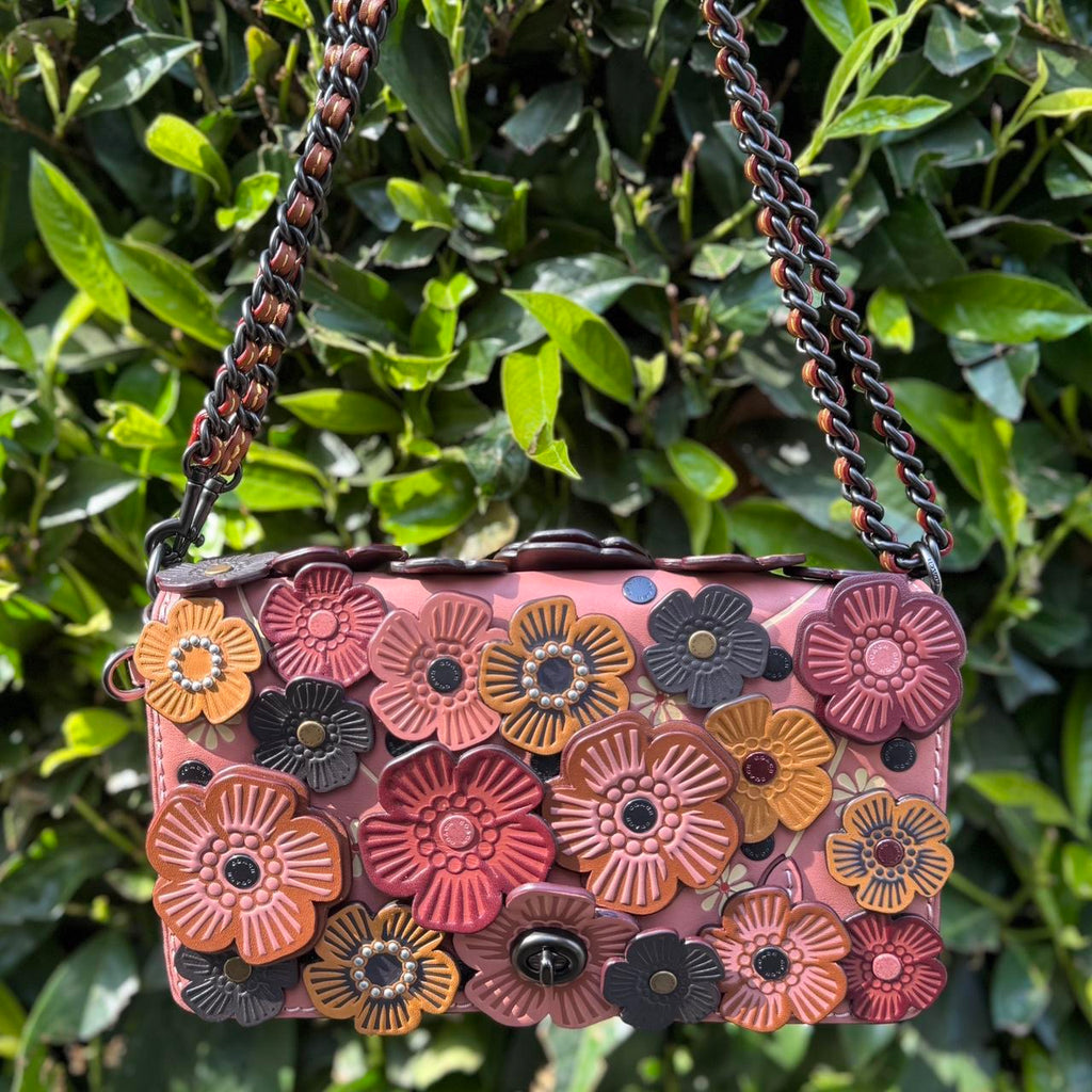 COACH DINKY TEA ROSE CROSSBODY MELON