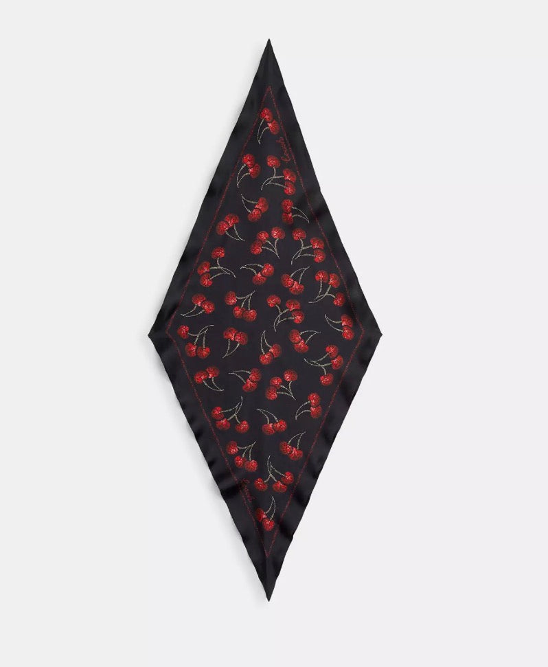 Cherry Silk Scarf