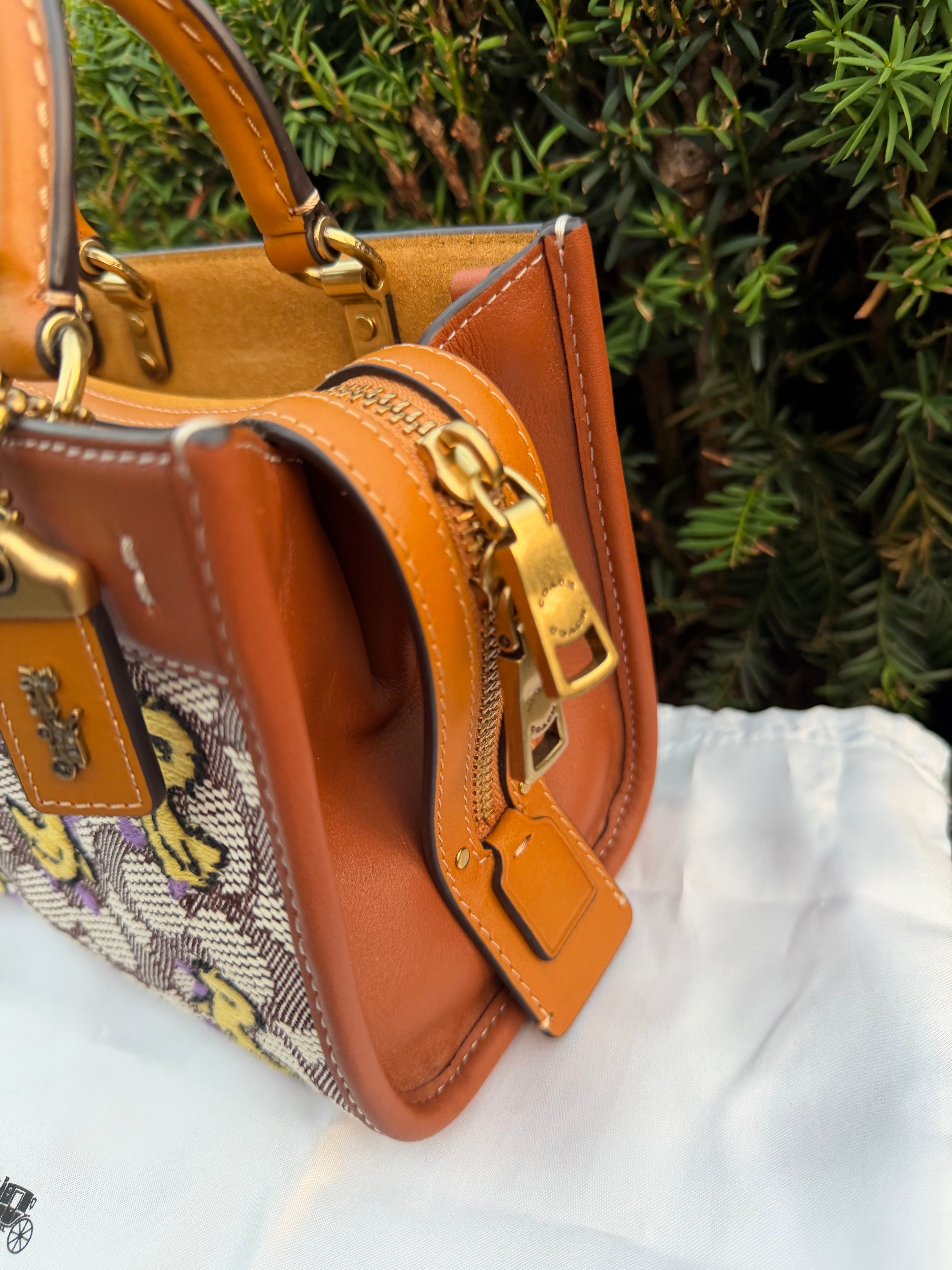 Coach Rogue 17 In Signature Textile Jacquard With Duck Motif C6164 Crossbody Bag