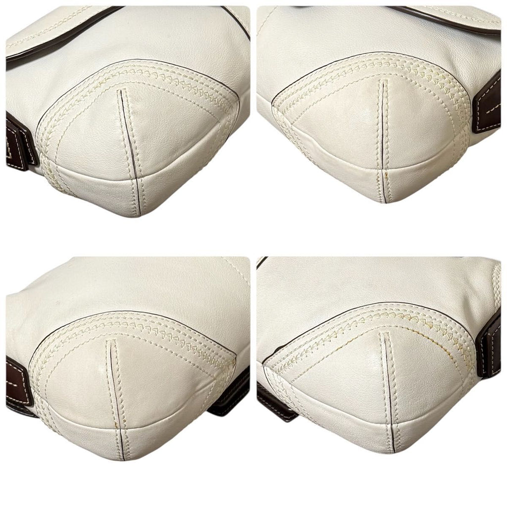Coach Soho White & Brown 10577