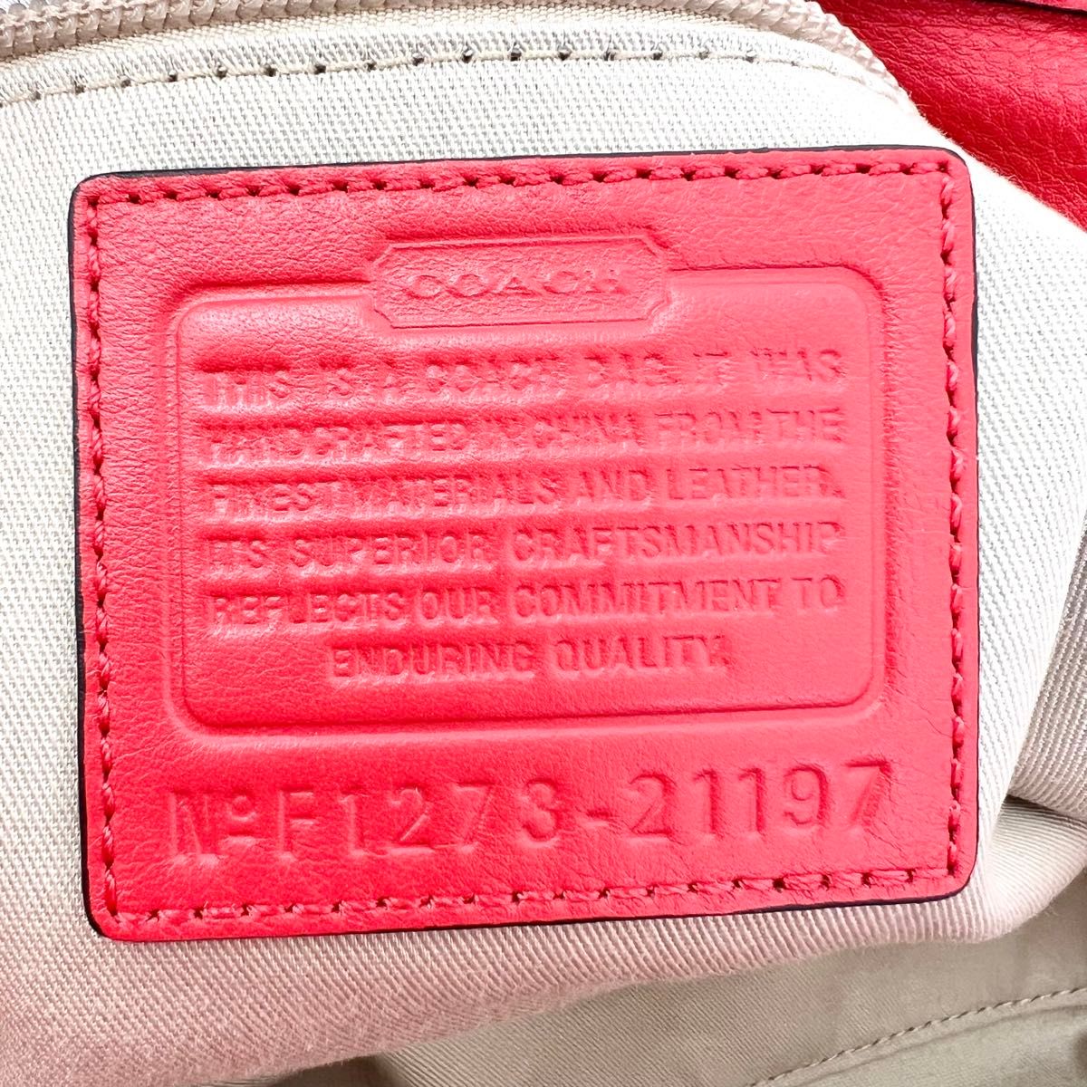 Coach Taylor Legacy Double Kisslocks Archive 21197 Coral Satchel
