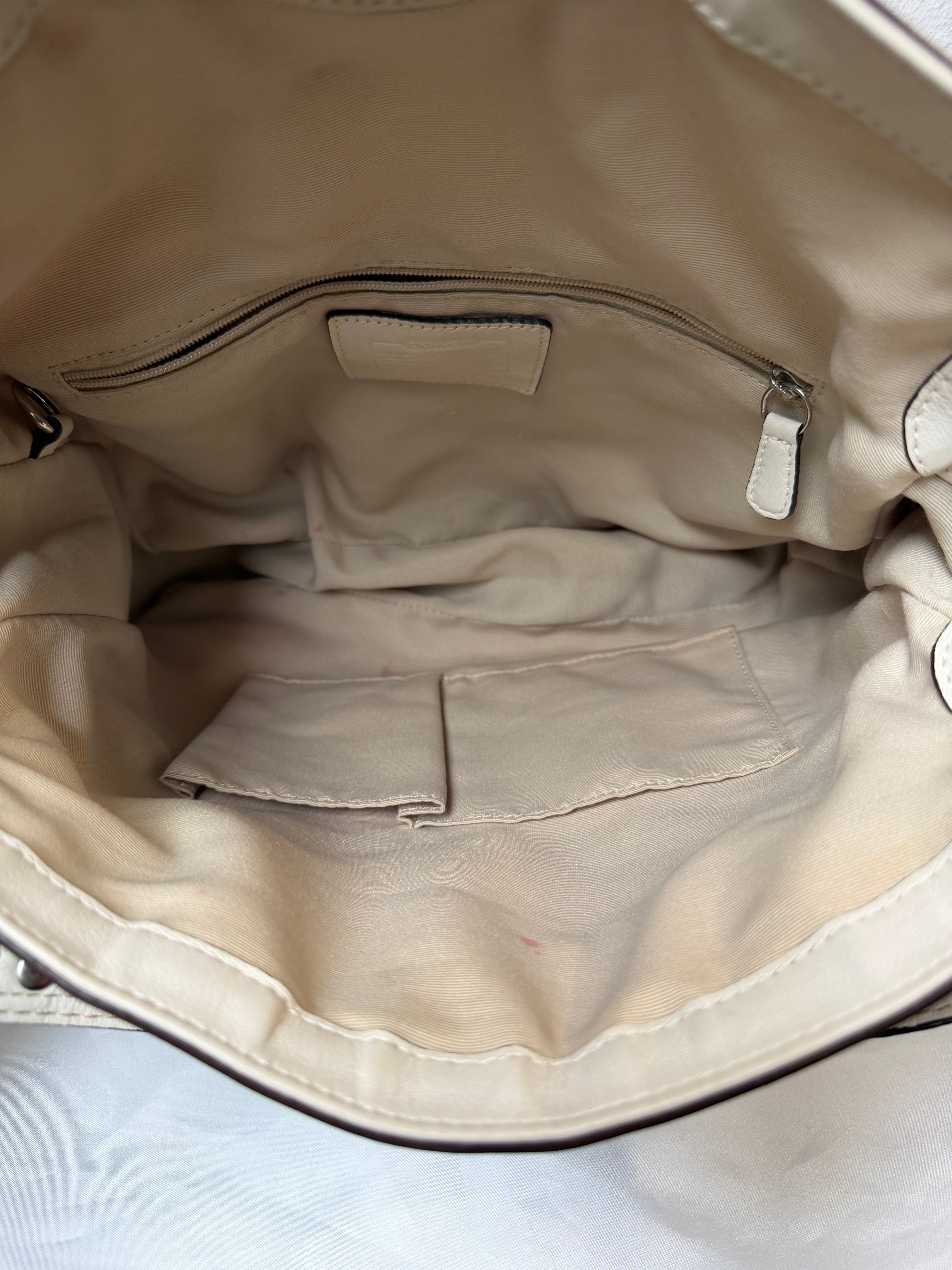 Coach Chelsea Optic White 10143 Signature Shoulder Bag