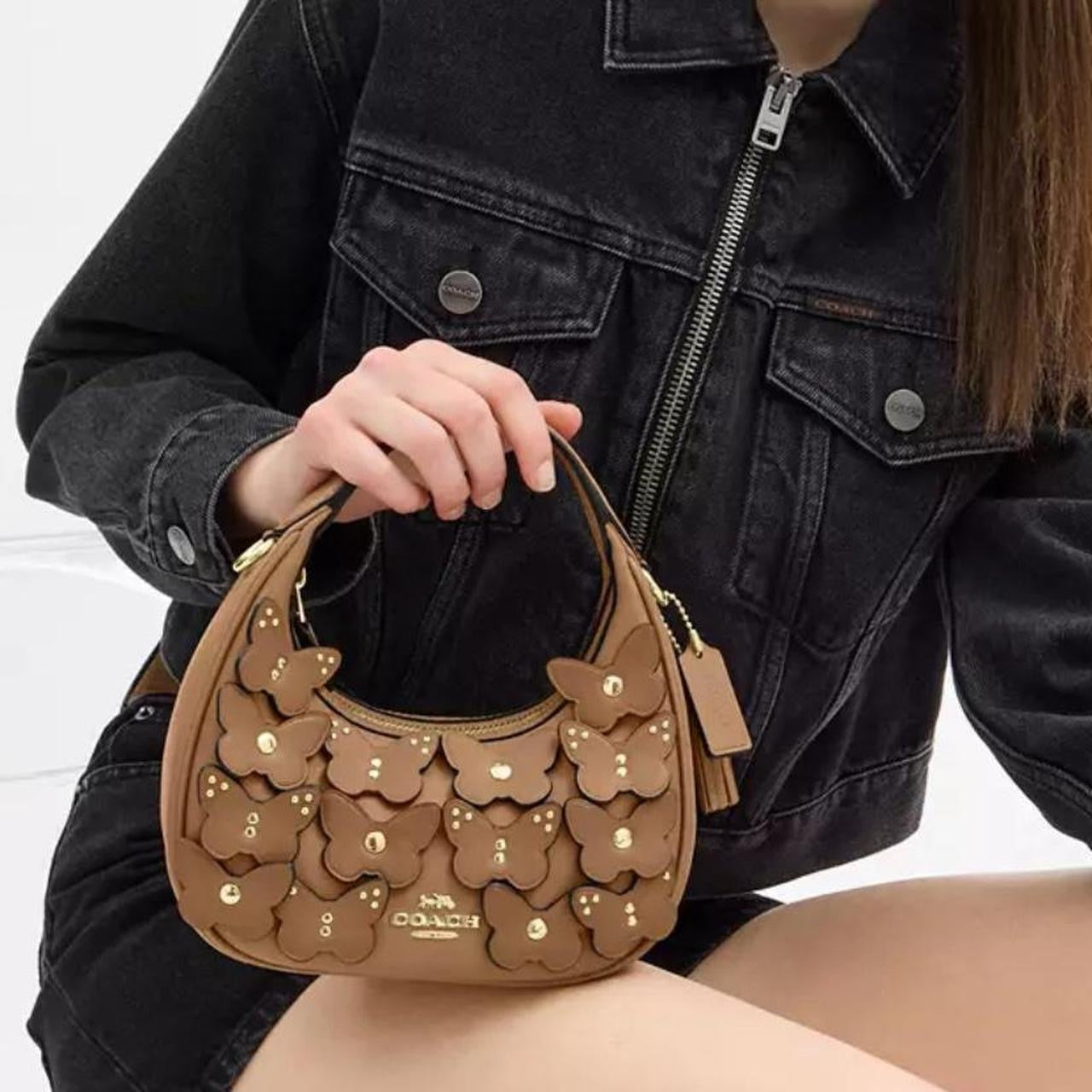Coach Carmen Mini Crossbody Bag With Butterfly Applique