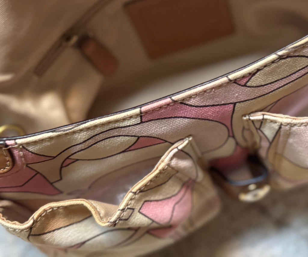 Coach soho optic pink bag 11909 with matching wallet