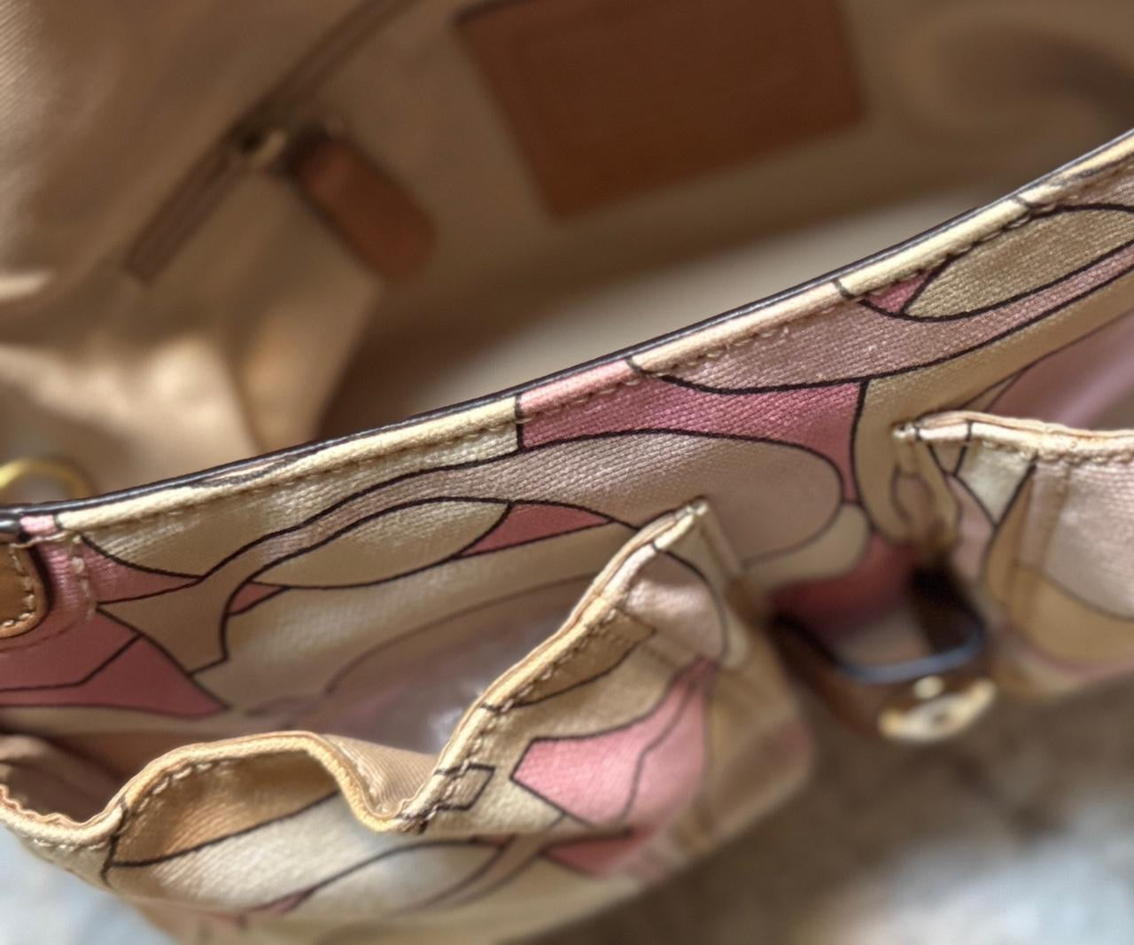 Coach soho optic pink bag 11909 with matching wallet