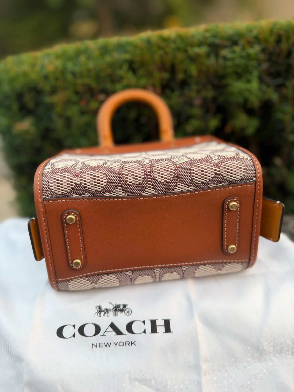 Coach Rogue 17 In Signature Textile Jacquard With Duck Motif C6164 Crossbody Bag