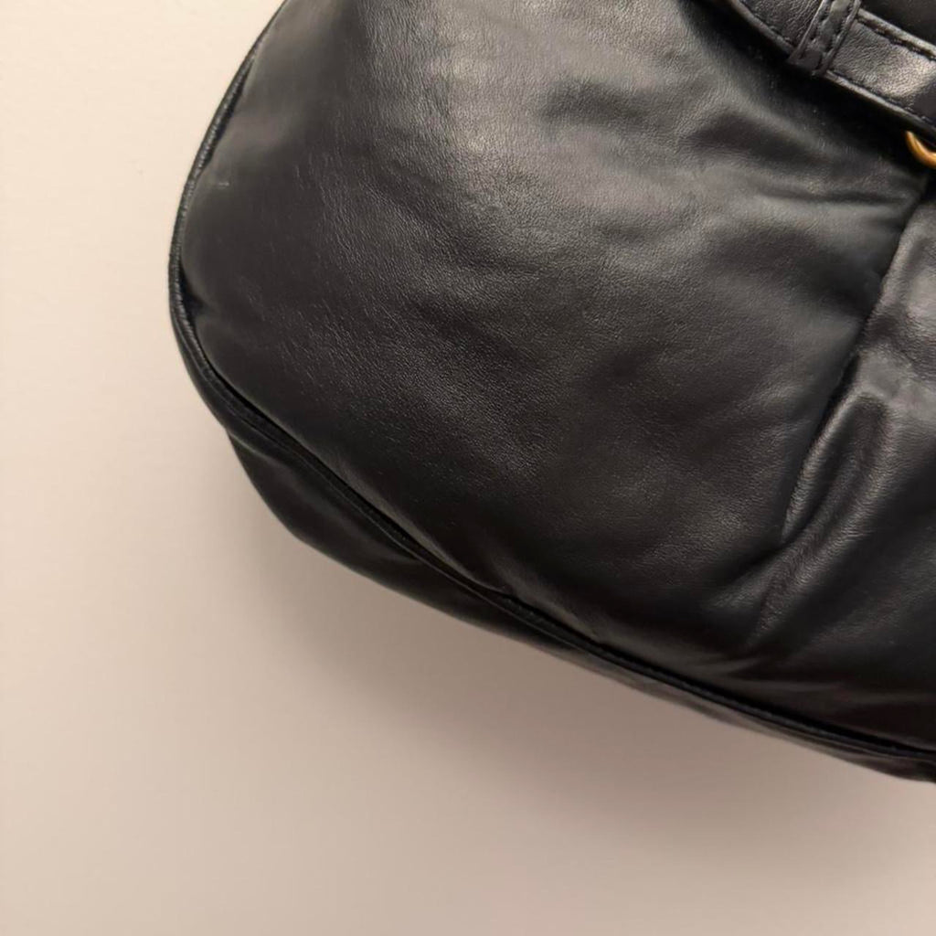 Marc by Marc Jacobs Petal to the Metal Natasha Black Leather Crossbody Bag