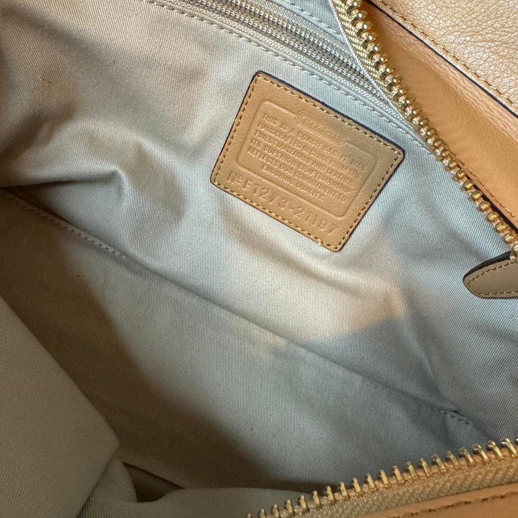 Coach Taylor Legacy Double Kisslock Archive 21197 Camel Satchel