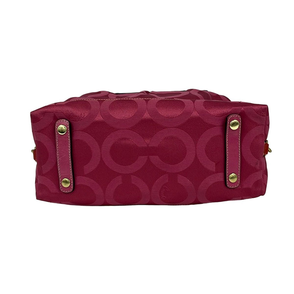 Coach + Wallet Madison Op Art Sabrina Pink handbag satchel 12947
