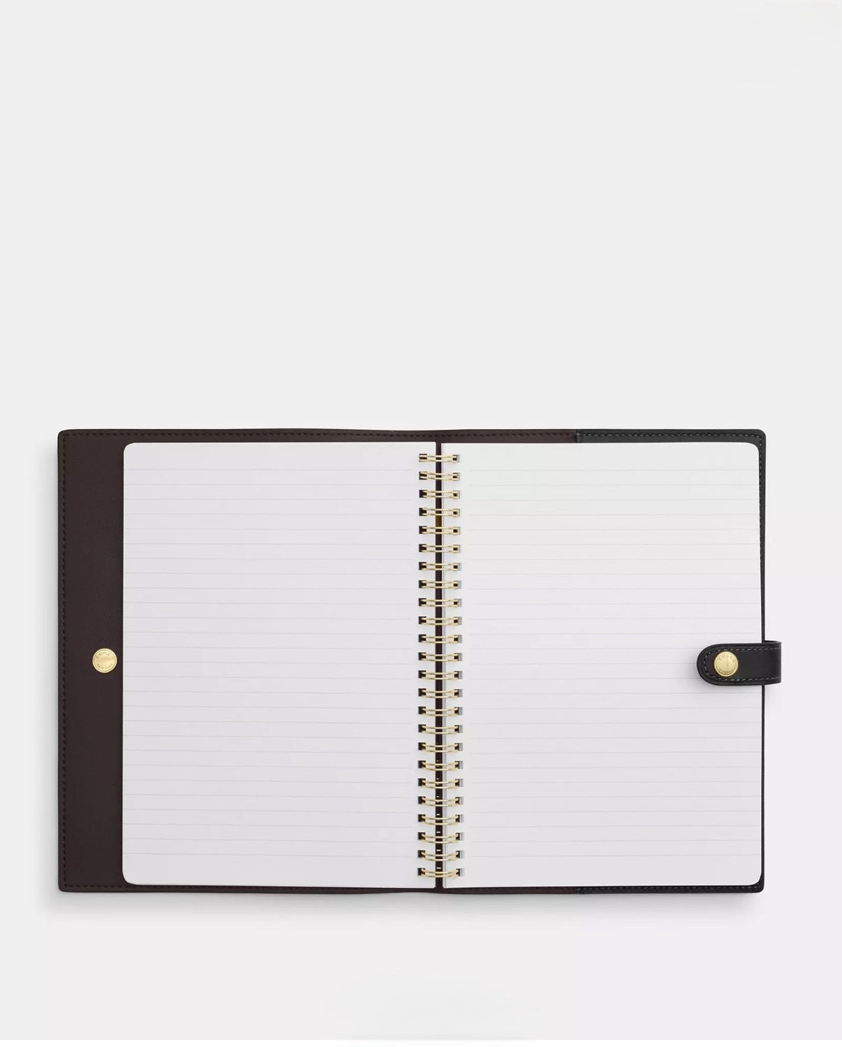 Coach Notebook With Black Cherry In Leather/Black Print