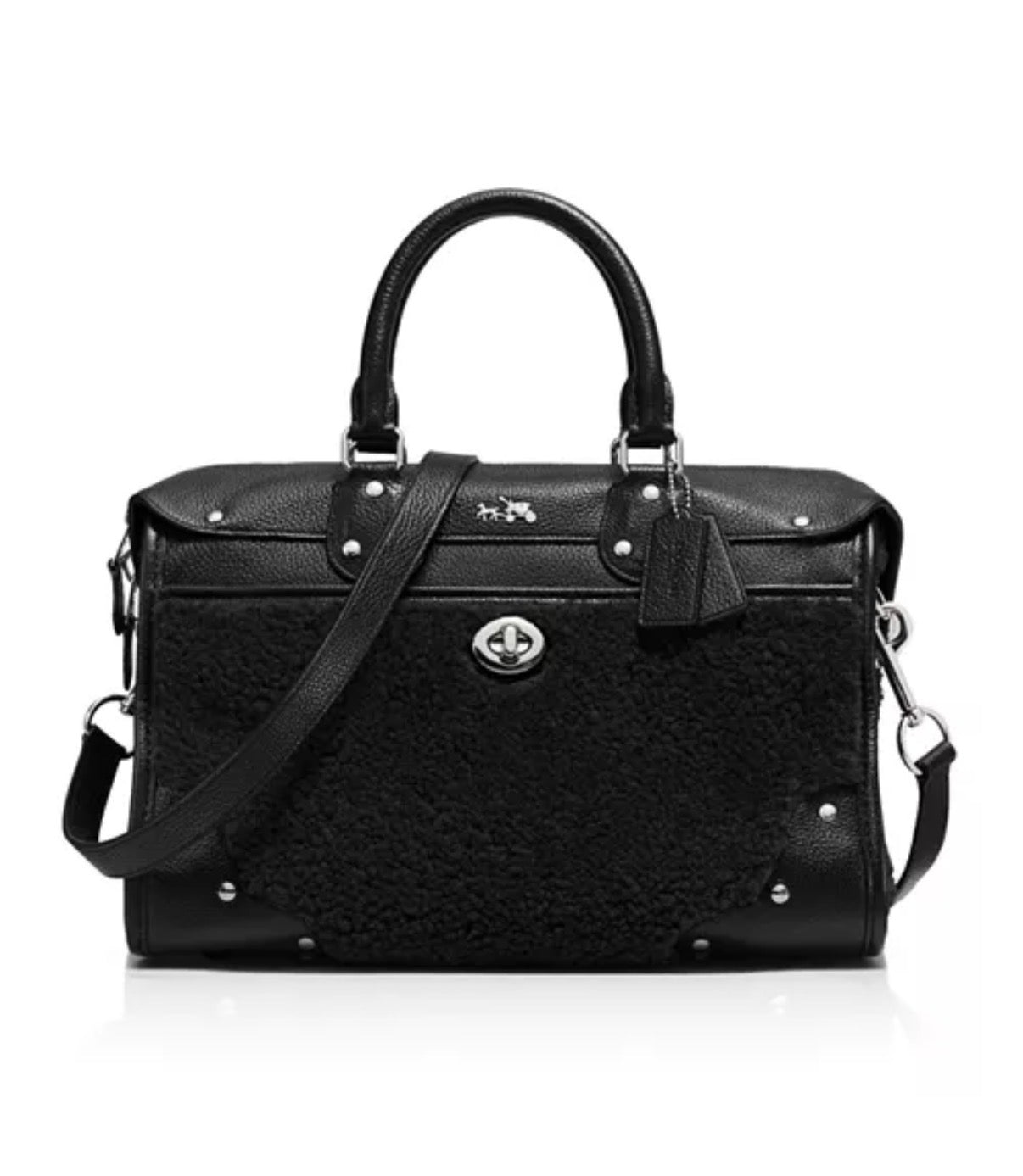 Coach Rhyder Satchel in Shearling