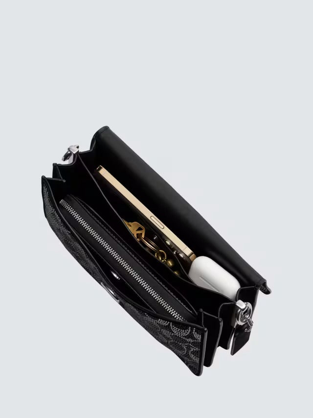 Coach Crystal Signature tabby shoulder bag 26 black