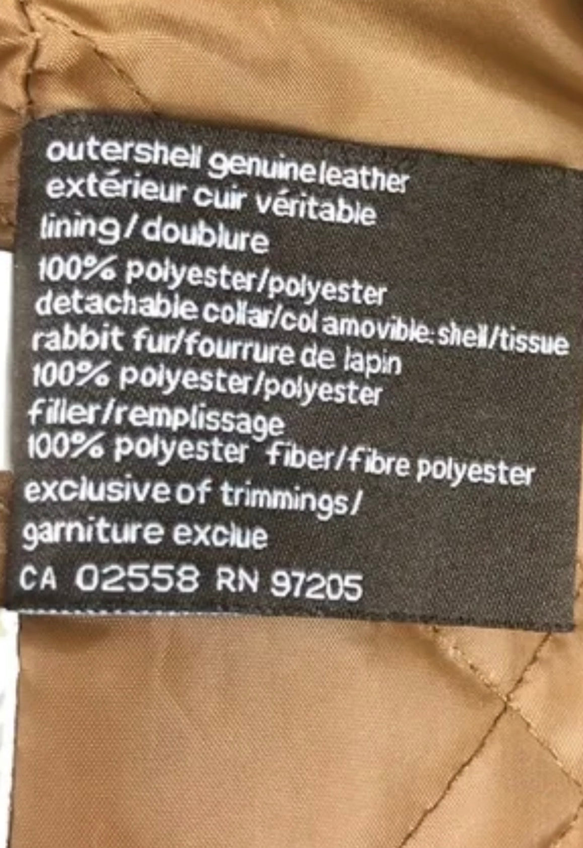 SZ XS Danier Waxed Suede Leather Jacket RemovableRabbit Fur Collar