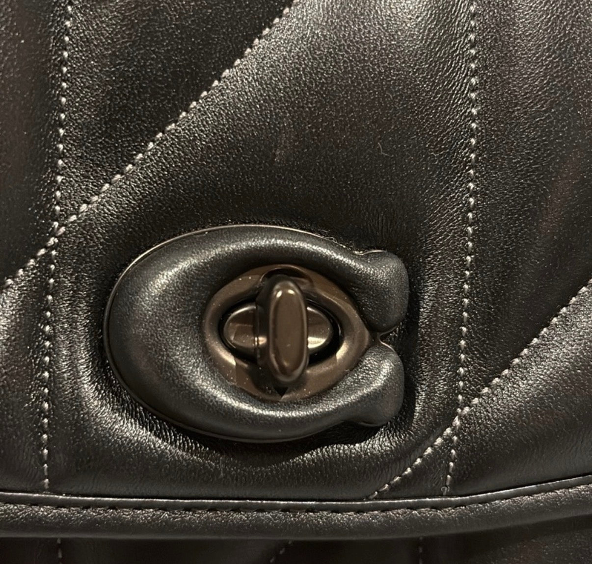 Coach Nappa Leather Pillow Madison Shoulder Bag With Quilting In Black