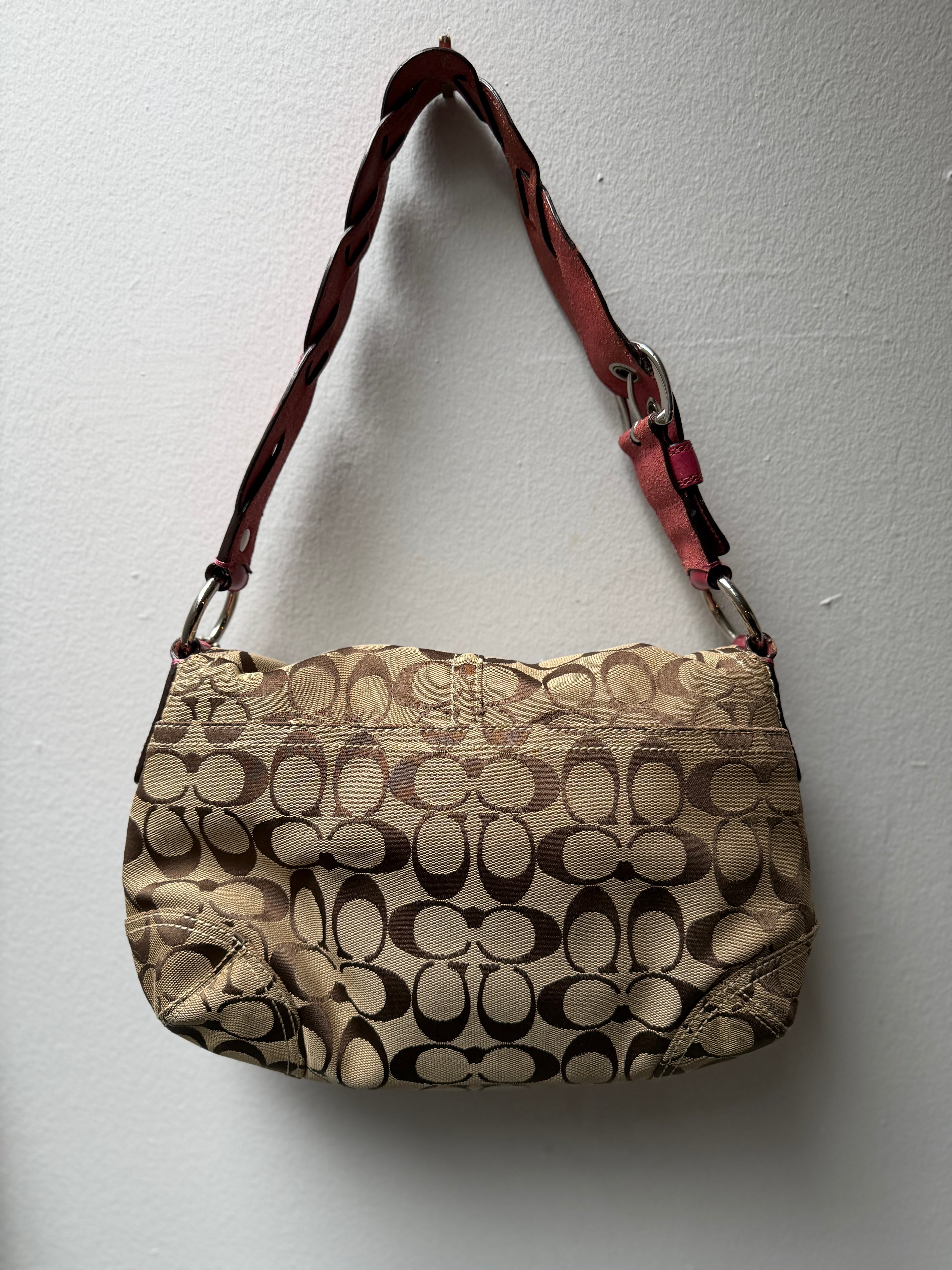 Coach Signature Pink Soho 11862 & Wallet Set