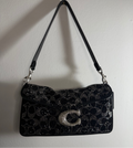 Coach Crystal Signature tabby shoulder bag 26 black