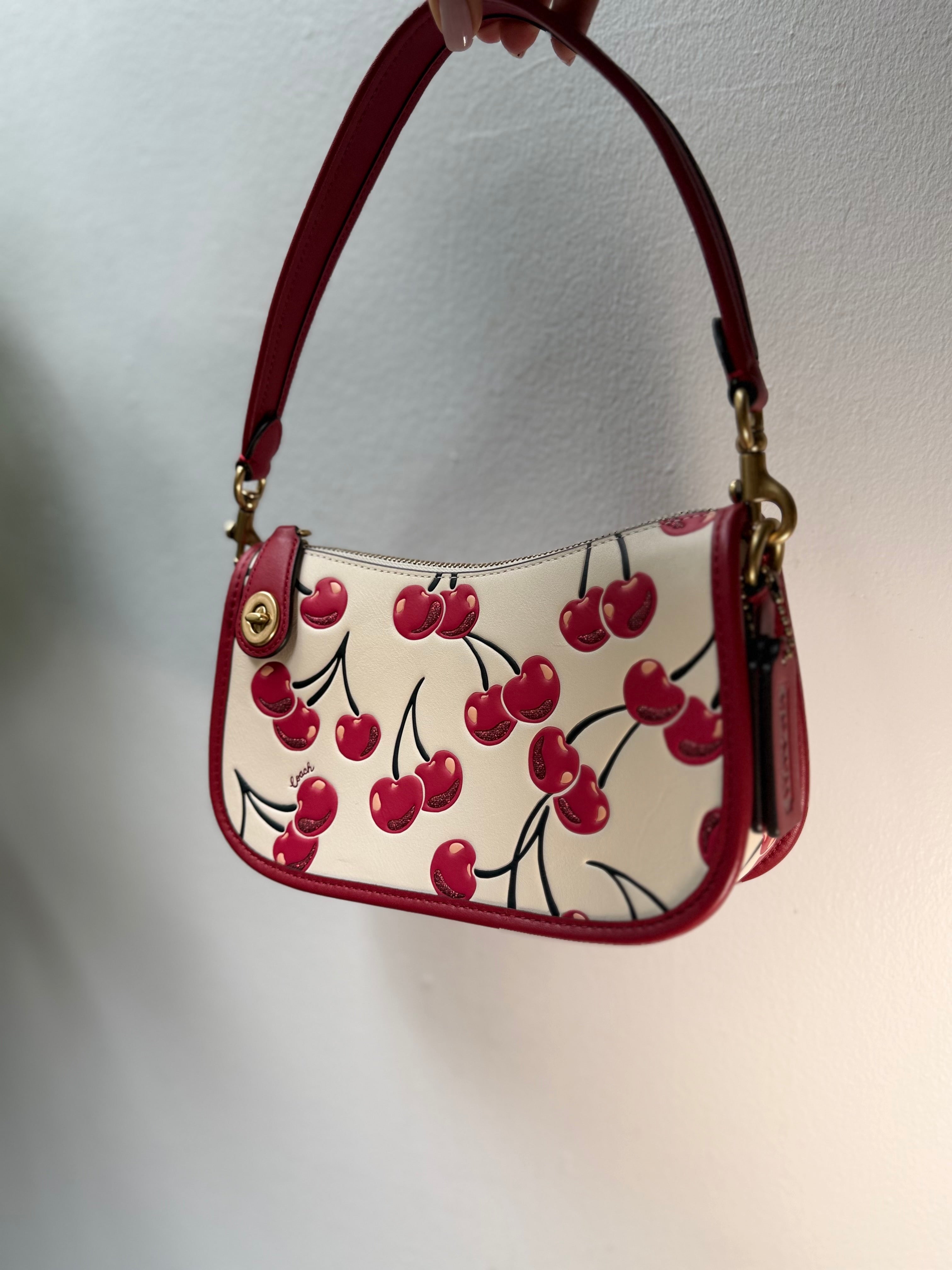 Coach Originals Cherry Leather Swinger 20 Shoulder Bag