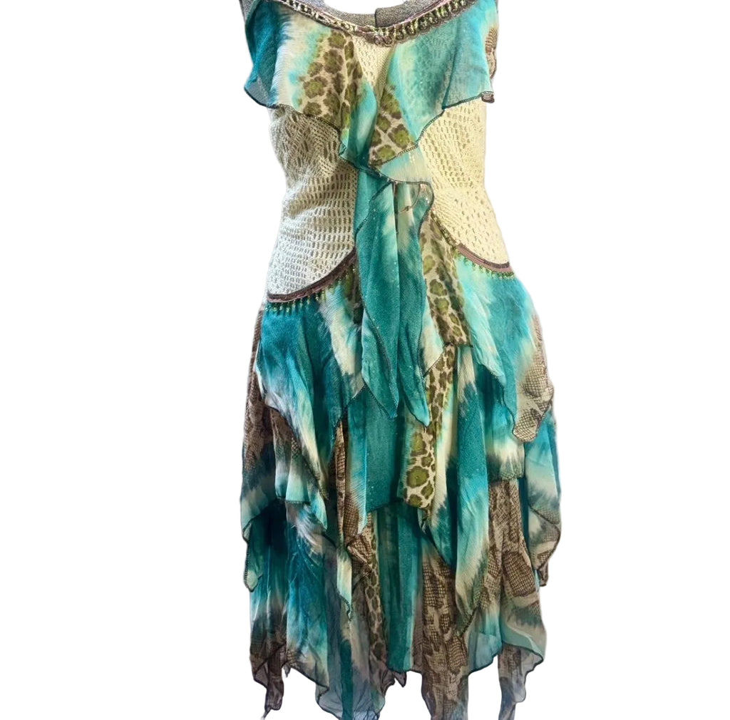 SZ SM Lm Lulu Dance Dress  with Asymmetrical Hem
