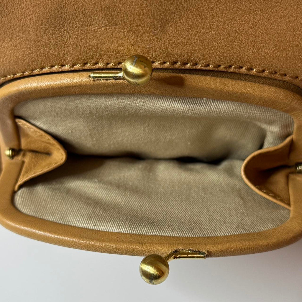 Coach Taylor Legacy Double Kisslock Archive 21197 Camel Satchel
