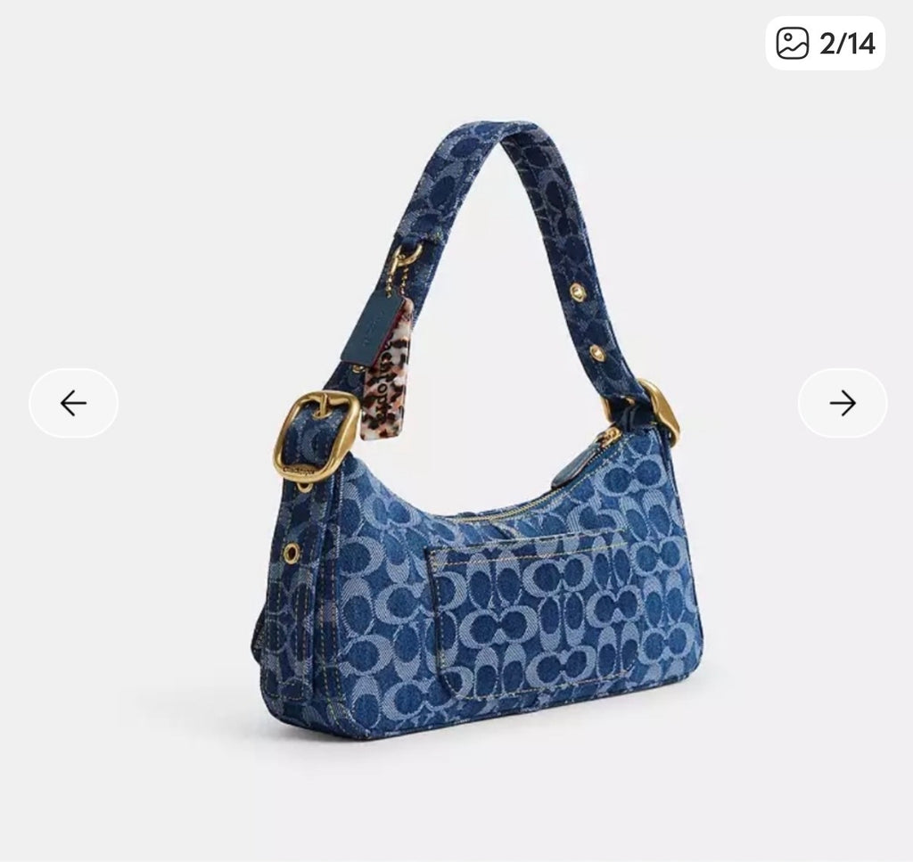 Coach Cargo Shoulder Bag  Signature Denim Coach CCX90