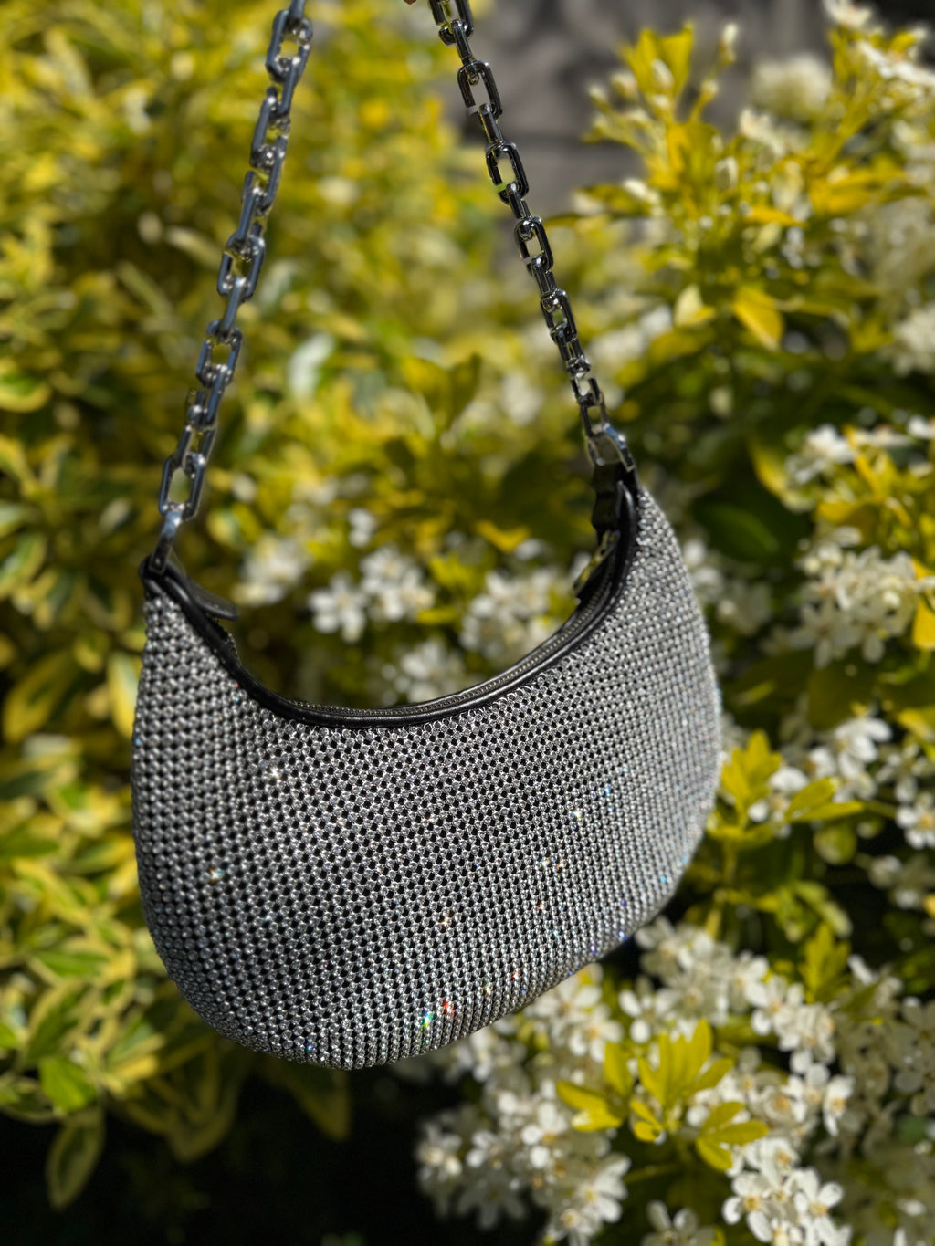 MARC JACOBS The Rhinestone Small Curve Bag