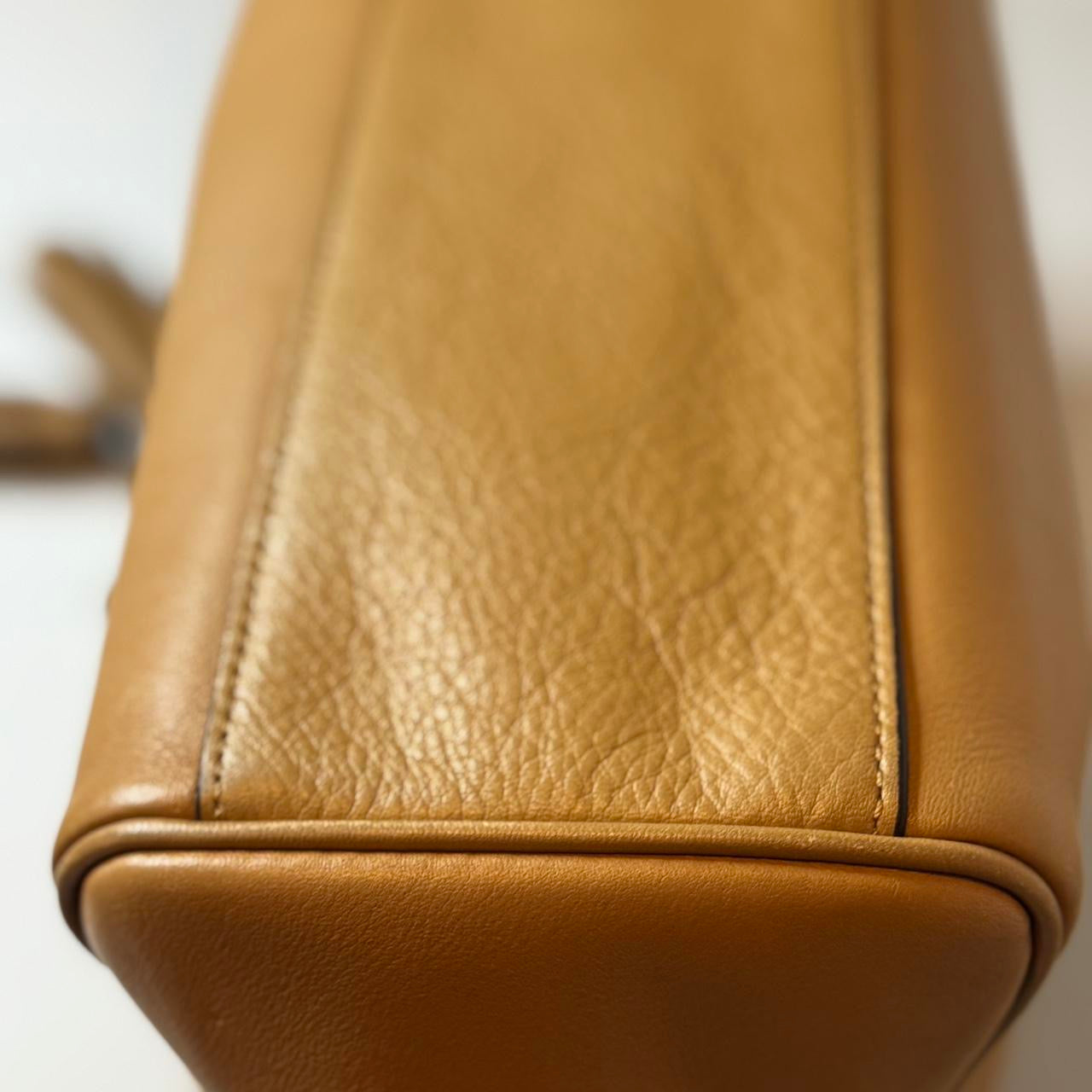 Coach Taylor Legacy Double Kisslock Archive 21197 Camel Satchel