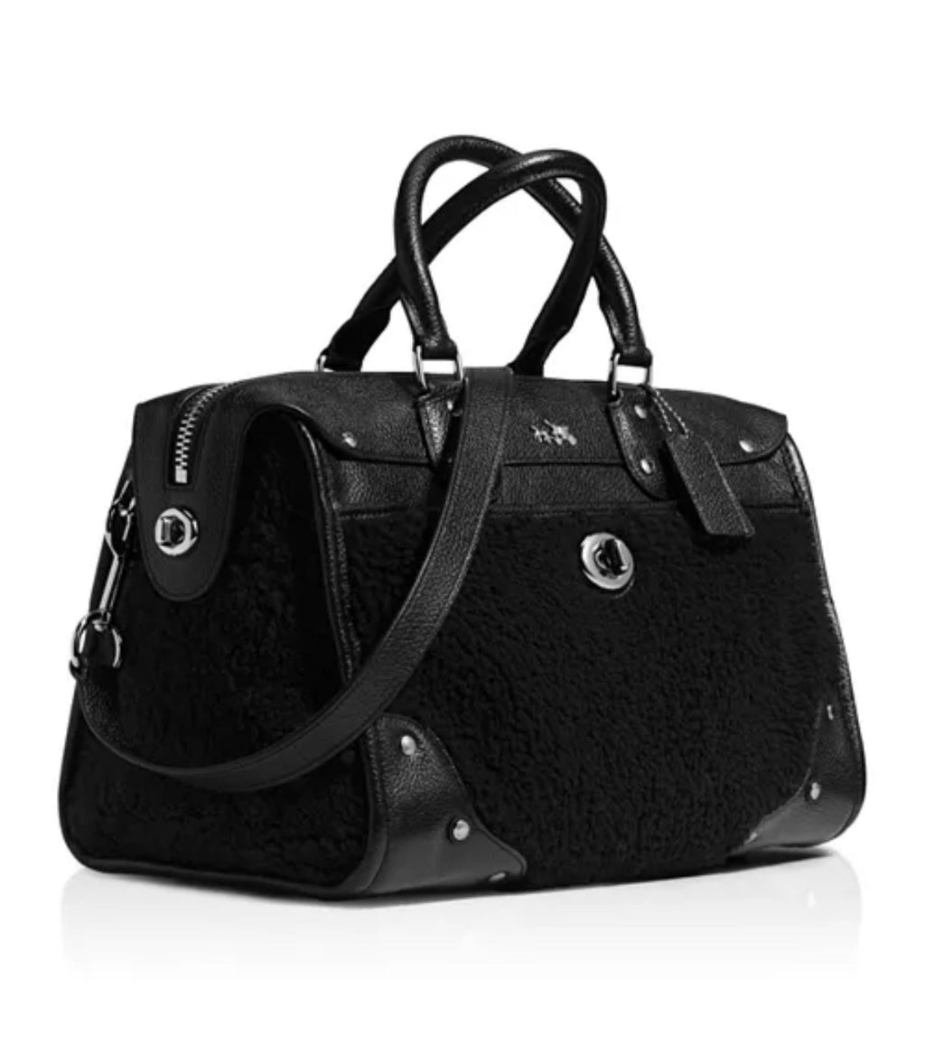 Coach Rhyder Satchel in Shearling