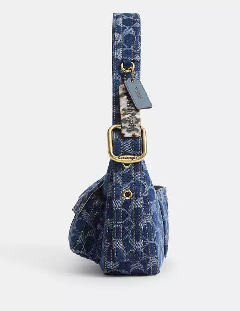 Coach Cargo Shoulder Bag  Signature Denim Coach CCX90