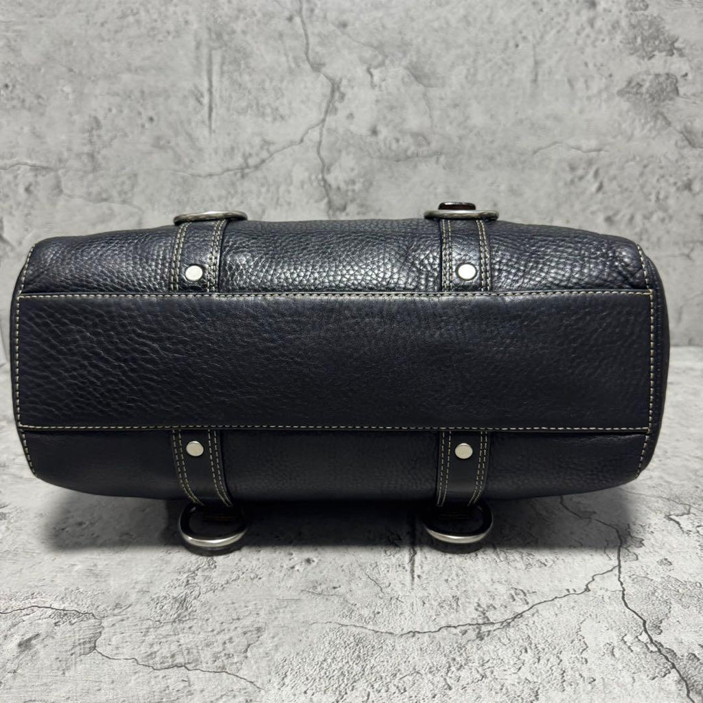 COACH Chelsea Satchel Satchel Black Leather Turnlock 10134