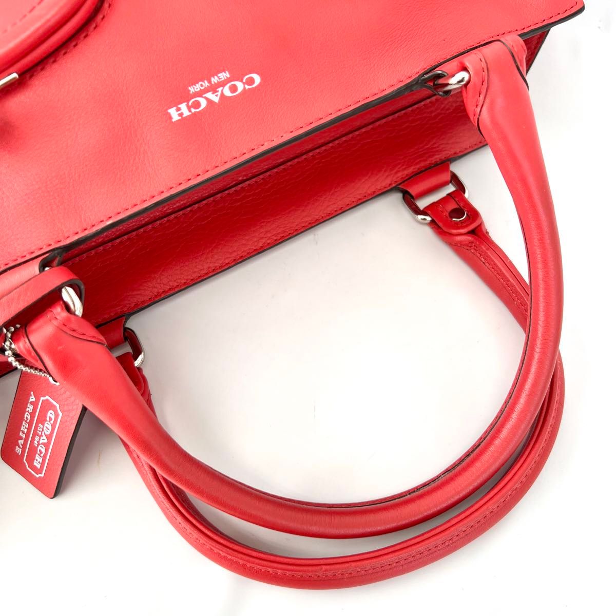 Coach Taylor Legacy Double Kisslocks Archive 21197 Coral Satchel