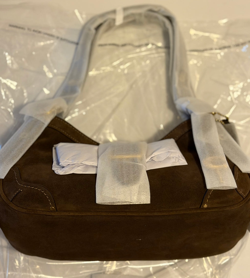 Coach Suede Brown Dark Chocolate Drifter 31