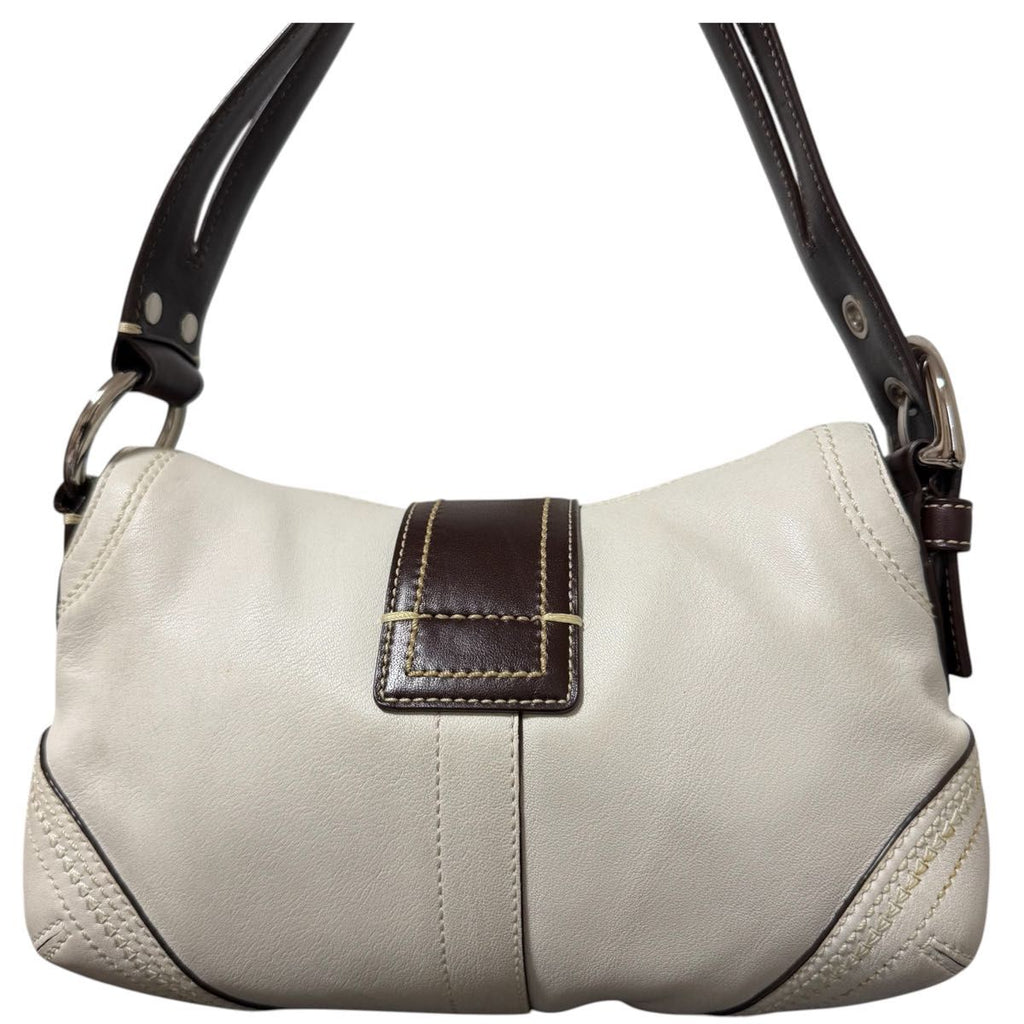 Coach Soho White & Brown 10577