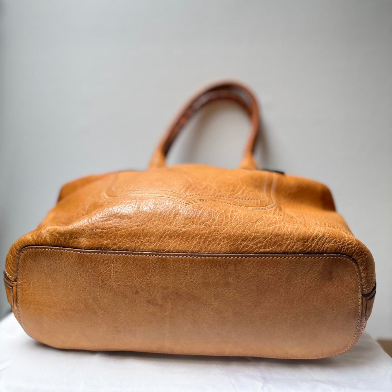 Coach 65th Limited Edition Ed Thompson Legacy Doctor Premium Leather Satchel Shoulder Bag Tan 11373